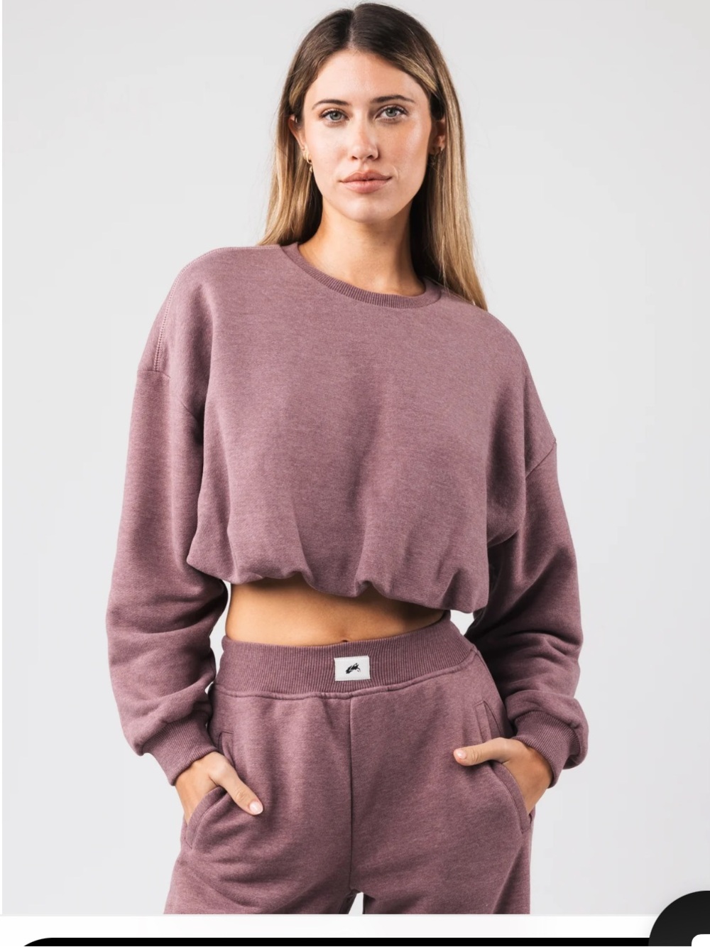 Alphalete‎ Bubble Crew Heather Sugar Size Small